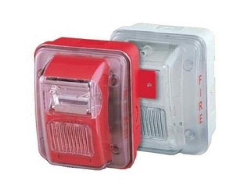 GENTEX CORP  904-1218-002  WGEC24-75WW              Fire Protection Horn/Strobe, Low Profile, Outdoor, 70 to 82 dBA Reverberant, 100 dBA Anechoic Room, 24 Volt DC, 4.75