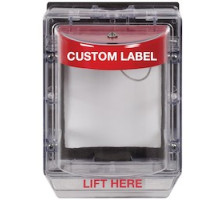 SAFETY TECHNOLOGY INTL  STI-3150CR      Custom LabelWeather Stopper Without Horn With Spacer - Red Horn, Clear Spacer