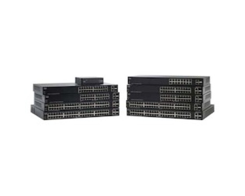 CISCO SLM2048PT-NA   Unmanaged Smart Switch, 48 10/100/1000 Port, 2 Combo Mini-GBIC Port, 24 PoE Port, 180 Watt