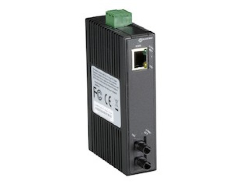 BLACK BOX NETWORK SERVICES LMC270A-SM-20K-ST   Fast Ethernet 100-Mbps Industrial Media Converter - 10/100-Mbps Copper to 100-Mbps Single-mode Fiber, Hardened Temperature, 1310nm, 20km, ST