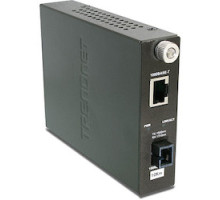 TRENDNET TFC-1000S40D5   Intelligent 1000Base-T to 1000Base-LX Dual Wavelength Single-mode SC Fiber 40 km / 24.85 miles