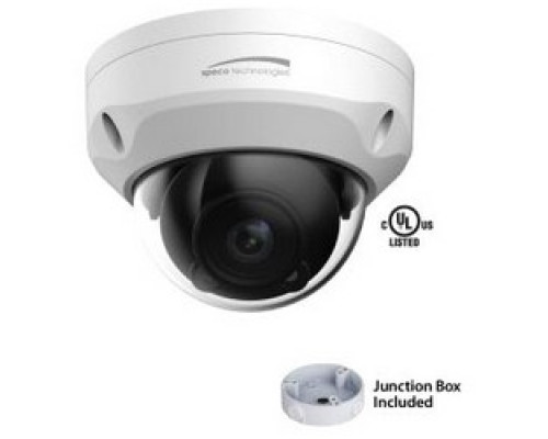 SPECO TECHNOLOGIES  O3VFDM      Network Camera, IP, Dome, Day/Night, H.264/MJPEG, PoE, 3 Megapixel, 2048 x 1536 Resolution, 2.7 to 12 MM Motorized Lens, 12 Volt DC, 8.5 Watt, White Housing, With Junction Box