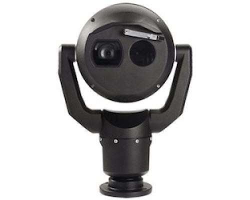 BOSCH SECURITY SYSTEMS MIC-9502-Z30BVF9   Ruggedized dual thermal/visible PTZ camera. 30x visible zoom. Thermal imager with high resolution 640x480 pixels , 30 Hz frame rate, and 9 mm lens. Black housing color. NDAA compliant