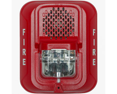 SYSTEM SENSOR  P2RL-LF               Low Frequency Sounder Strobe, Wall Mount, Red, 6.6