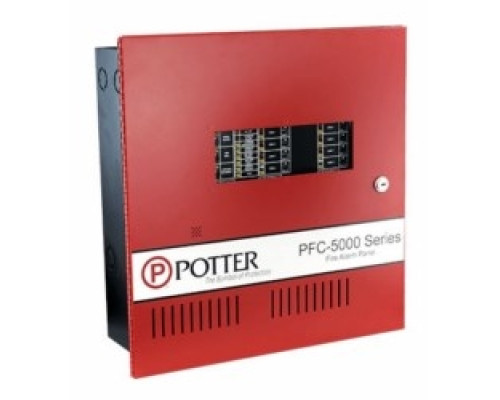 POTTER ELECTRIC  3992275  PFC-5008      Fire Alarm Control Panel, 8-Zone, Microprocessor Based, 4 Ampere, 120 Volt, 60 Hertz, 14-1/2