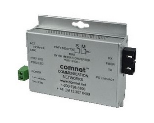 COMNET COMMUNICATION NETWORKS  CNFE1003S2/C      Media Converter, 2-Fiber, Single-Mode, SC Connector