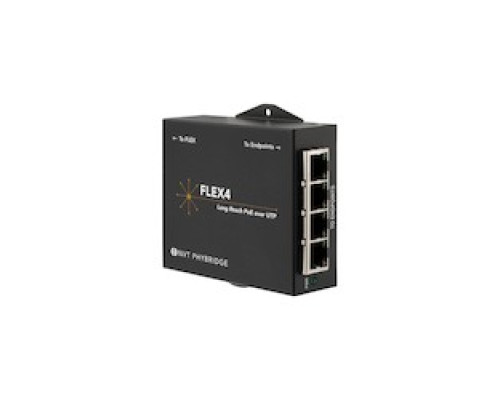 NVT PHYBRIDGE  NV-FLX-04      Adapter That Converts A Single Long Run UTP Cable To Four Poe Ports To Enable IP Endpoints. Used With FLEX 24, FLEX 8 Or Flex-base