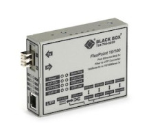 BLACK BOX NETWORK SERVICES LMC100A-SMLC-R2   Fast Ethernet 100-Mbps Media Converter - 10/100-Mbps Copper to 100-Mbps Single-mode Fiber, 1310nm, 28km, LC