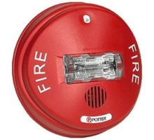 POTTER ELECTRIC  4890041  CHS-24W              Selectable Horn Strobe, Ceiling Mount, 24 VDC, 32 to 120 Deg F, 12 to 18 AWG, White Faceplate, 6