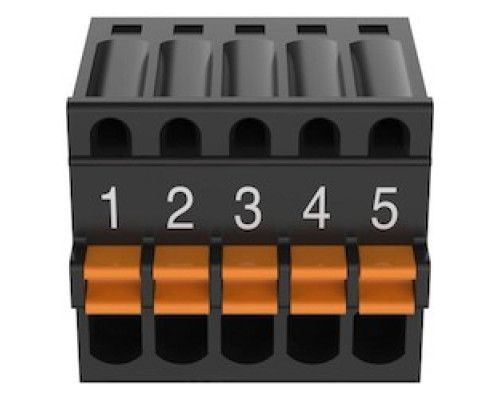 AXIS COMMUNICATIONS  02794-021  TU6008 CONN 5-PIN 2.5MM 10P      AXIS TU6008 CONN 5-PIN IS A MALE CONNECTOR FOR RS PORT . PITCH: 2.50 MM.