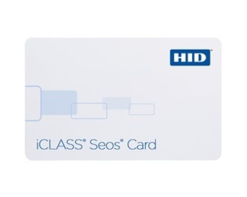 HID GLOBAL CORPORATION  5005PGGMN      iCLASS Seos Card, 16kB, Prog w/ SIO, Front: White w/ Gloss Finish, Back: White w/ Gloss Finish, Seq Match Encoded/Print