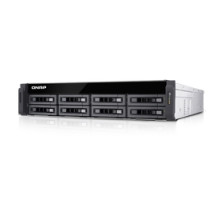 QNAP SYSTEMS TS-EC880U-E3-4GE-R2-US   8-bay 10GbE iSCSI NAS, 2U, SATA 6G, 4 x 1GbE, 2 x 10GbE SFP+ , 40GbE-ready, Redundant PSU