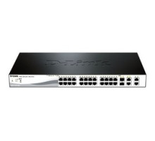 D-LINK SYSTEMS INC  DES-1210-28P      Ethernet Switch, 28-Port, 12.8 Gbps Capacity, 100 to 240 VAC, 50/60 Hertz, 189.6 Watt, 17.32