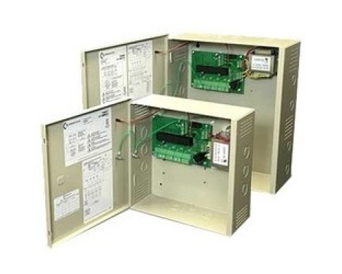 COMMAND ACCESS TECHNOLOGIES  PS204B      Regulated Power Supply, 2-Lock, 4-Input/Output, 120 Volt AC 60 Hertz Input, 24 Volt DC at 2 Ampere Output, With Fire Alarm Link, Battery Charging Circuit, For Exit Device