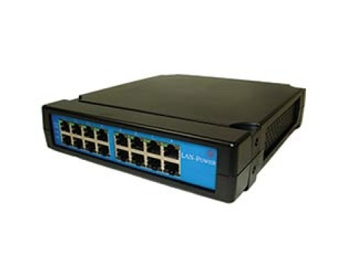 LAN POWER SYSTEMS  LP-2108      8 Port Midspan Injector, Desktop Unit, Up To 15.4 Watts PoE Output Per Port IEEE 802.3af Compliant
