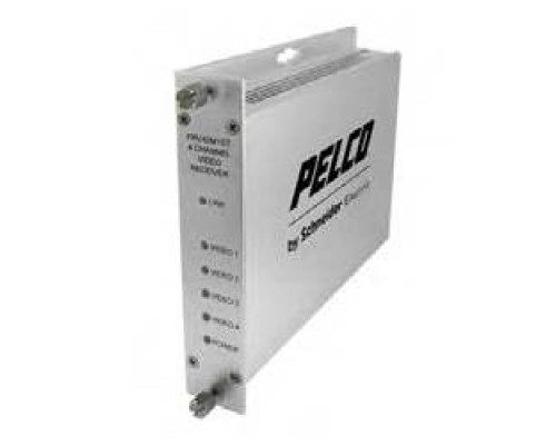 PELCO  FTV40S1ST      4 Channel 10-bit Digital Video Multiplexer TX Single-mode ST Connector