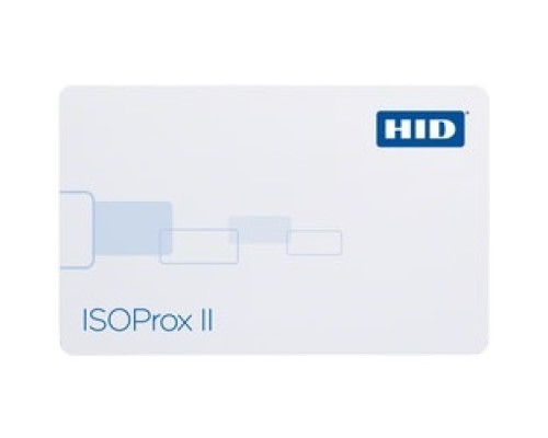 HID GLOBAL CORPORATION  1386LGGMV      ISOProx II Card, PVC, Prog, Front: White PVC w/ Gloss Finish, Back: White PVC w/ Gloss Finish, Seq Match Encoded/Print, Vertical Slot Punch, Print Horizontal Slot Indicators