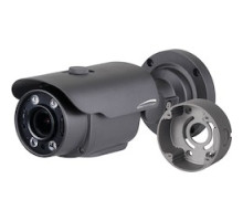 SPECO TECHNOLOGIES  HFB4M      4MP HD-TVI FIT BULLET CAMERA, 2.8-12MM MOTORIZED LENS, GREY HOUSING,