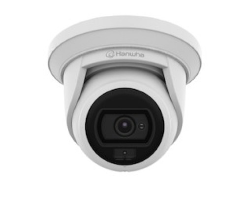 HANWHA VISION  ANE-L7012L               White Light turret 4MP @ 30FPS 3mm fixed focal lens, H.265 H.264, white.