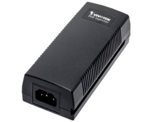 VIVOTEK  AP-GIC-010A-030      PoE Injector, 1-Port, RJ45 Connector, Indoor, 100/240 Volt AC at 50/60 Hertz, 35 Watt, 146 MM Length x 64 MM Width x 42 MM Height