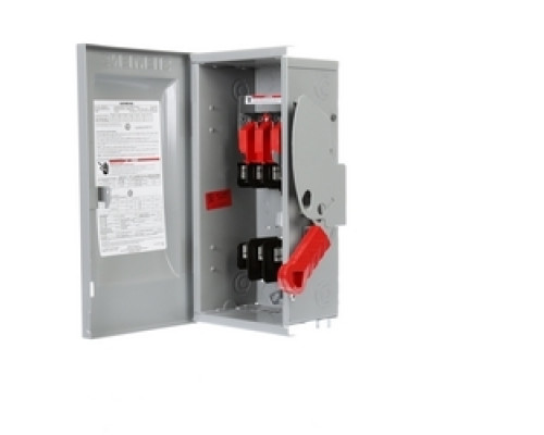 SIEMENS  US2:HF361N  HF361N      Safety Switch, Heavy Duty, Fused, 600 Volt AC, 30A, 3 HP at 1 Phase, 5 HP at 3 Phase, 7-1/2 HP at 3 Phase, 3 Pole, 3 Fuse, 4 Wire, NEMA 1, Steel, For Indoor