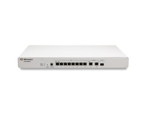 MICROCHIP  PDS-408G/AC-UK      8+3 ports 90W IEEE 802.3bt fanless PoE switch for digital ceiling MNG UK Cord