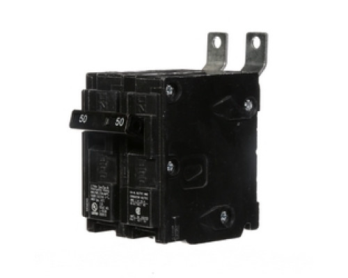 SIEMENS  US2:B250      Molded Case Circuit Breaker, Common Trip, Thermal Magnetic, Panelboard Mount, 2 Pole, 120/240 Volt AC, 50A, 10 kA Interrupting Rating