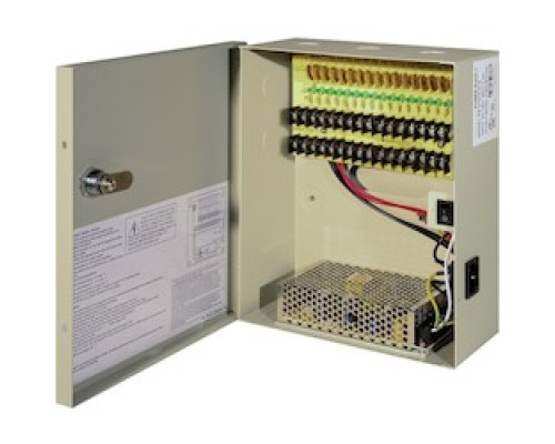 NORTHERN VIDEO  DC18C10AUL               12 Volt DC, 18 Channel, 10 AMP, UL Listed Power Supply - PTC Fused