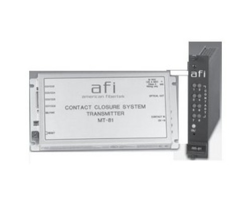 AMERICAN FIBERTEK  MT-81      Contact Closure Transmitter, 8-Channel, ST Connector, 1310 Nanometer, 40 Volt AC/DC, 0.5 Ampere, 3 Watt, 8-1/8