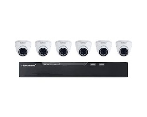 NORTHERN VIDEO  N2NVR8KIT6C               N2 SERIES 8CH IP KIT W/8CH 2TB, NVR and 6X 4MP EYEBALL CAMERAS