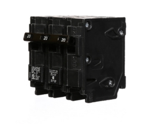 SIEMENS  US2:Q320      Circuit Breaker, Common Trip, Plug-In, 3 Pole, 240 Volt AC, 20A, 10 kA Interrupting Rating, With Insta-Wire