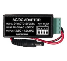 NORTHERN VIDEO  24VACTO12VDC1A               24VOLT AC TO 12VOLT DC    CONVERTER - 1AMP MAX OUTPUT