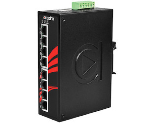 ANTAIRA TECHNOLOGIES LLC LNP-0800-24   8-Port Industrial PoE+ Unmanaged Ethernet Switch, w/8 10/100Tx 30W/Port , 12VDC-36VDC