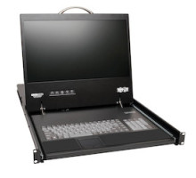 TRIPP LITE  B070-016-19-IP      NetCommander 16-Port Cat5 1U Rack-Mount 1+1 User Console KVM Switch with 19-in. LCD and IP Remote Access
