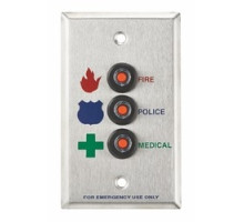 ALARM CONTROLS  RP-46      Three DPDT Indicating Shunt Switches