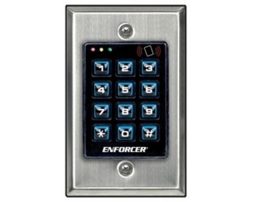 SECO-LARM USA INC  SK-1131-SPQ      Access Control Keypad, Indoor, Illuminated, 12 to 24 Volt AC/DC, 160 Milliampere, 2-7/8