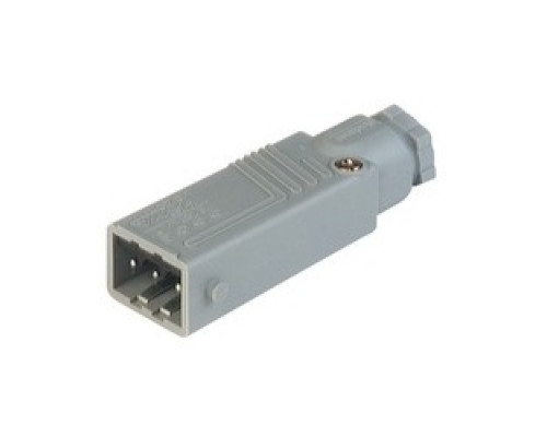 LUMBERG AUTOMATION  932143106  STAS 3 N GREY      STAS 3 N grey; Cable Plug with strain relief, 3 contacts + PE, male, PG11