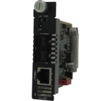 PERLE SYSTEMS 05052310   Managed Fast Ethernet Media Converter Module, 100BASE-TX RJ-45 100 m/328 ft, To 100Base-ZX 1550nm Single-mode SC 120 km/74.6 Miles. Managed or Unmanaged Operation
