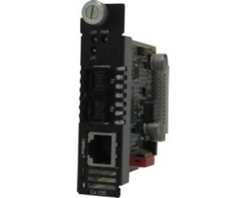 PERLE SYSTEMS 05052310   Managed Fast Ethernet Media Converter Module, 100BASE-TX RJ-45 100 m/328 ft, To 100Base-ZX 1550nm Single-mode SC 120 km/74.6 Miles. Managed or Unmanaged Operation