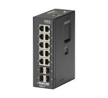 BLACK BOX NETWORK SERVICES LIG1014A   Gigabit Ethernet 1000-Mbps Extreme Temperature Managed Switch - 10 10/100/1000-Mbps Copper RJ45, 4 100/1000-Mbps SFP