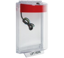 SAFETY TECHNOLOGY INTL  STI-13030NR      Universal Stopper, Indoor/Outdoor, Dome Cover, Flush Mount, Polycarbonate, Red No Label, With Horn and Relay