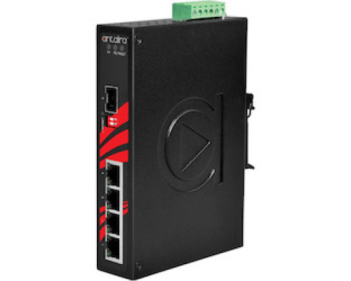 ANTAIRA TECHNOLOGIES LLC  LNX-0501G-SFP-T      5-Port Industrial Unmanaged Ethernet Switch, w/4 10/100/1000Tx + 1 100/1000 SFP slot; EOT: -40-75C