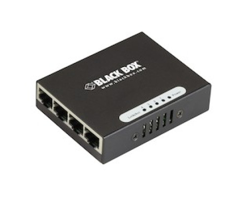 BLACK BOX NETWORK SERVICES LGB304A   Gigabit Ethernet 1000-Mbps Switch - 4 10/100/1000-Mbps Copper RJ45