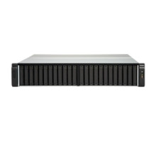 QNAP SYSTEMS TES-3085U-D1548-32G-US   24 +6 Bay 10GbE NAS and iSCSI/ IP-SAN with Dual OS Options QES/QTS , SAS 12G, SAS/SATA 6G, Xeon D-1548 2.0GHz, 32GB RAM, 4-LAN, Built-in 2x10GbE SFP+, 40GbE-ready