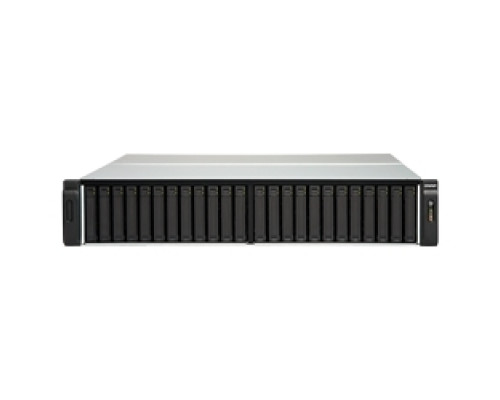 QNAP SYSTEMS TES-3085U-D1548-32G-US   24 +6 Bay 10GbE NAS and iSCSI/ IP-SAN with Dual OS Options QES/QTS , SAS 12G, SAS/SATA 6G, Xeon D-1548 2.0GHz, 32GB RAM, 4-LAN, Built-in 2x10GbE SFP+, 40GbE-ready
