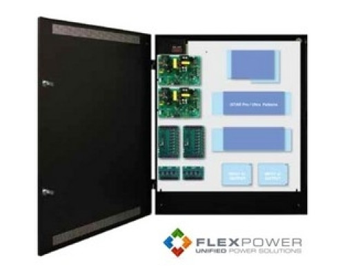 LIFESAFETY POWER  FPO150/250-2C82D8E8S      Integrated SWH Power System, 12 Ampere 12 Volt DC/6 Ampere 24 Volt DC, 150/250 Watt, 16-Door, 16-Lock, 16 Auxiliary, 30