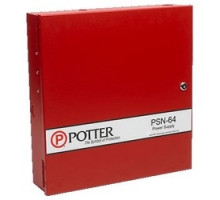 POTTER ELECTRIC  3006436  PSN-64              Power Expander, 5.1A at 120 VAC, 2.5A at 240 VAC, 50/60 Hertz, 60 Milliampere Standby, 200 Milliampere Alarm, 18 Gauge Cold Rolled Steel, Red Powder Coated