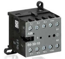 ABB  B6-30-10-80      Mini Contactor, Low Voltage, 3-Pole, 3NO, 200 to 240 Volt at 40/450 Hertz, 6 Kilovolt, 52.5 MM Length x 57.5 MM Width x 46.5 MM Height