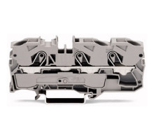 WAGO CORPORATION  2010-1301      3-conductor Through Terminal Block; 10 mm2; Suitable For Ex E II Applications; Side And Center Marking; For Din-rail 35 X 15 And 35 X 7.5; Push-in CAGE CLAMP