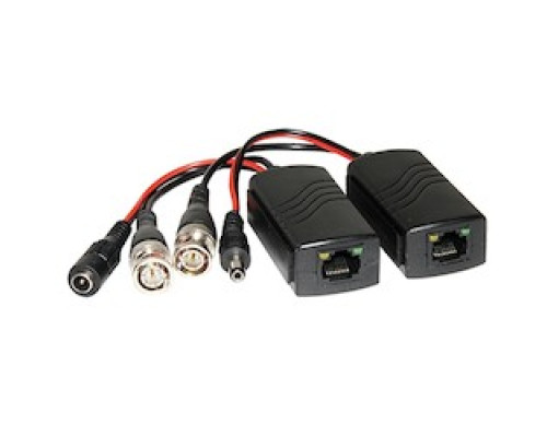 LIBERTY SECURITY LVPBPAIR        VIDEO BALUN RJ-45, BNC  PIGTAIL, DC MALE/DC FEMALE POWER - PAIR